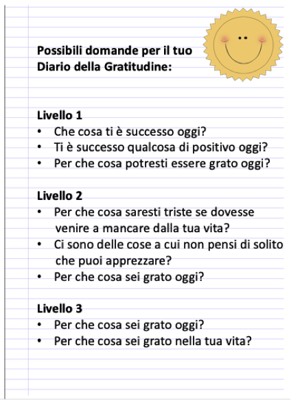 PER CHE COSA SEI GRATO OGGI? Gratitudine, che cos'è e come